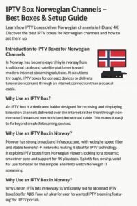 iptv box norwegian channels