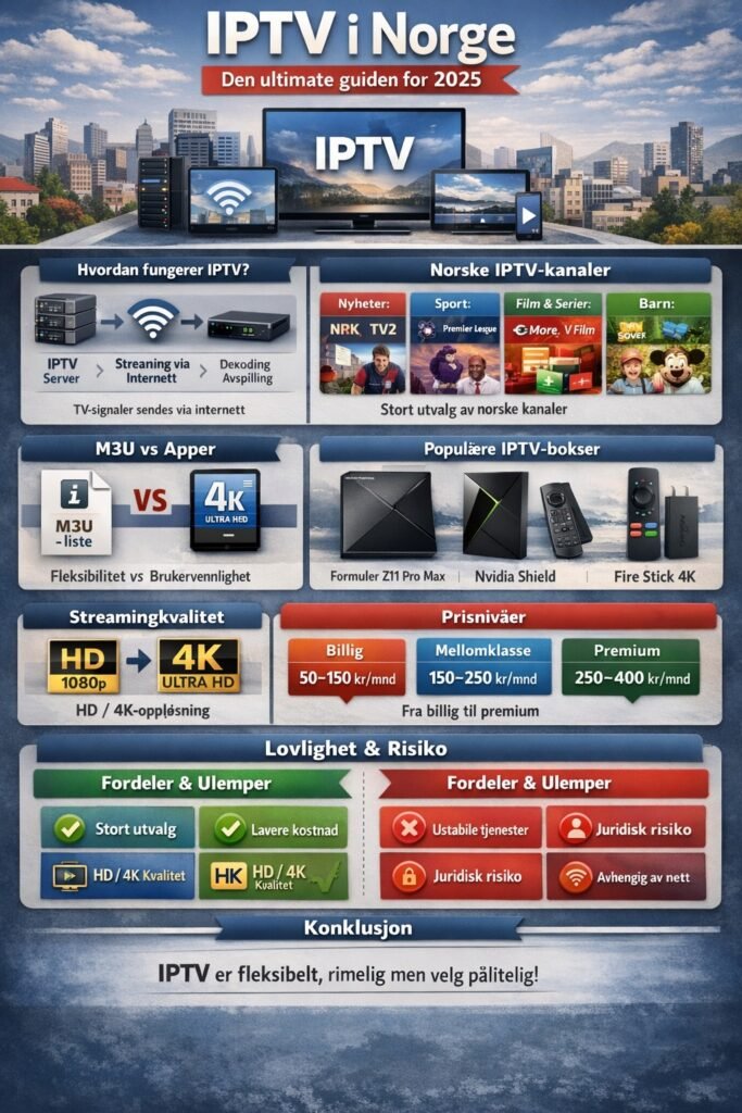 IPTV i Norge – Alt Du Trenger å Vite i 2025